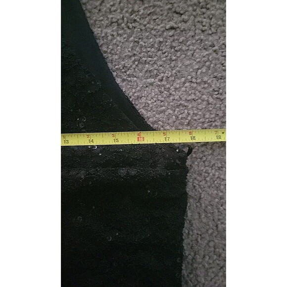 R & M Collection Black Lace Sequin Dress Size 14 - Picture 6 of 7